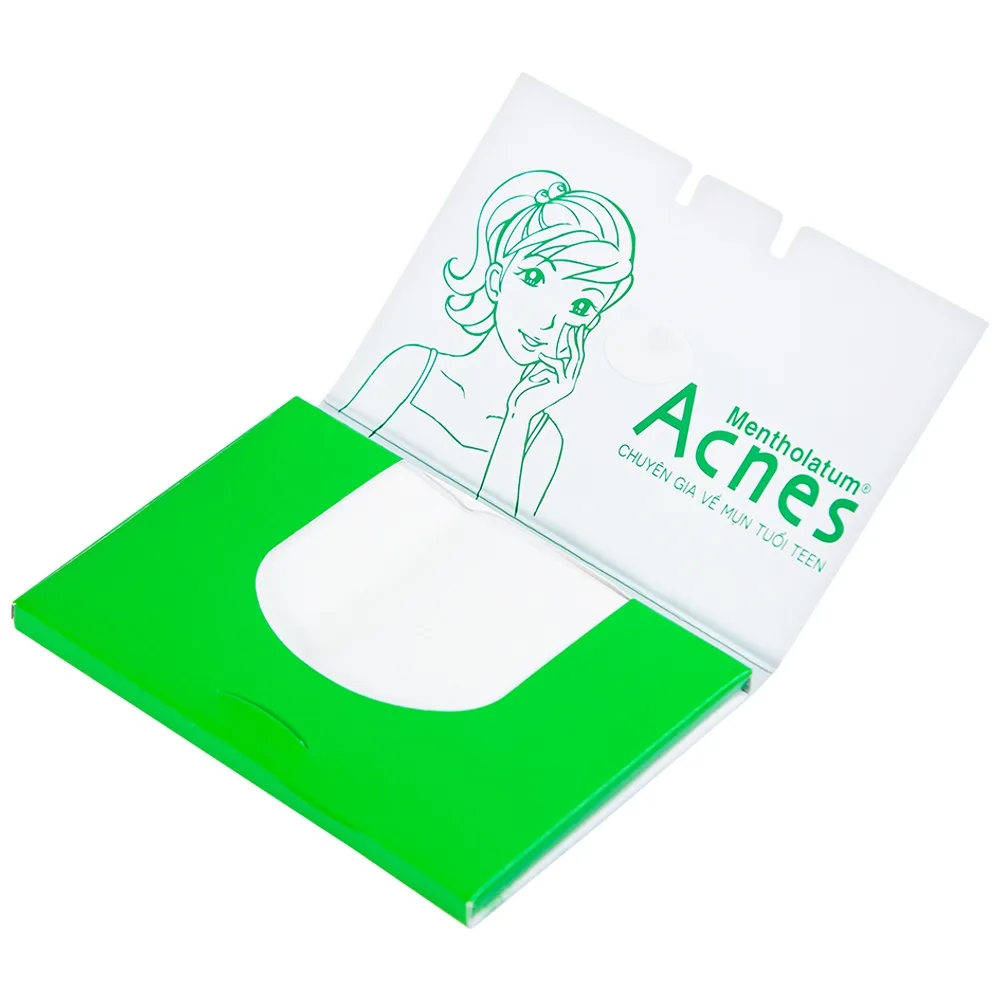 Hình ảnh Giấy thấm dầu Acnes Oil Remover Paper giúp kiểm soát nhờn, ngăn ngừa mụn (100 tờ)