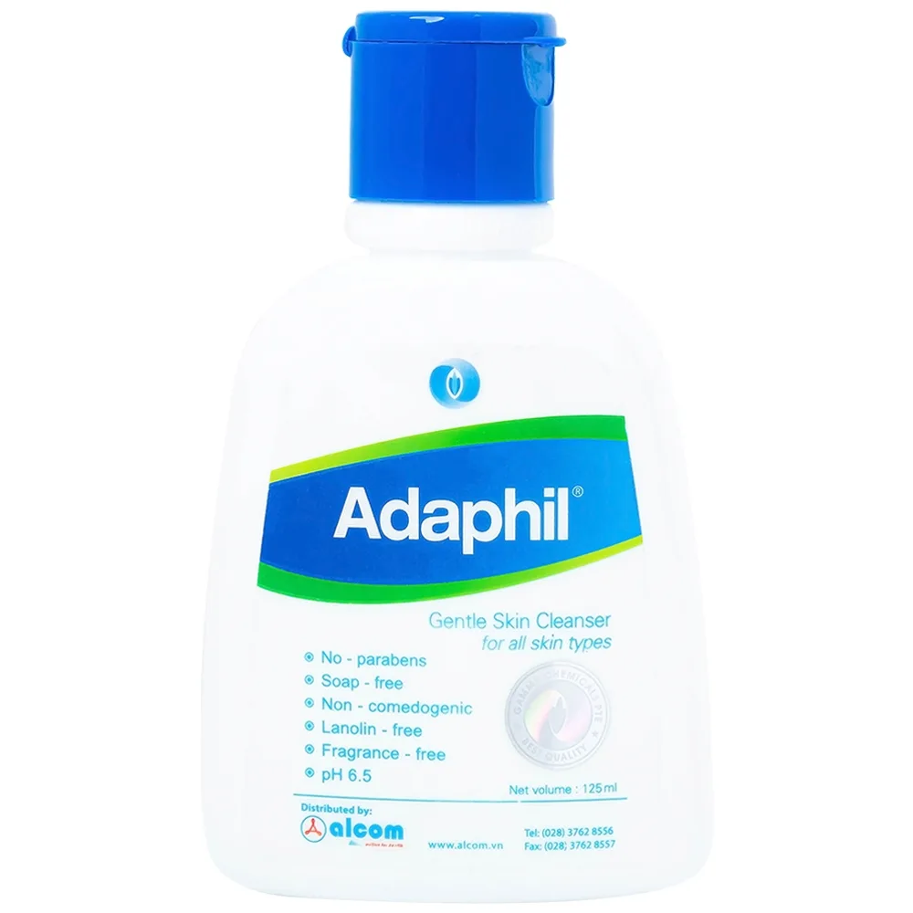 Hình ảnh Sữa rửa mặt và toàn thân cao cấp Adaphil Gentle Skin Cleanser Gamma dành cho mọi loại da (125ml)