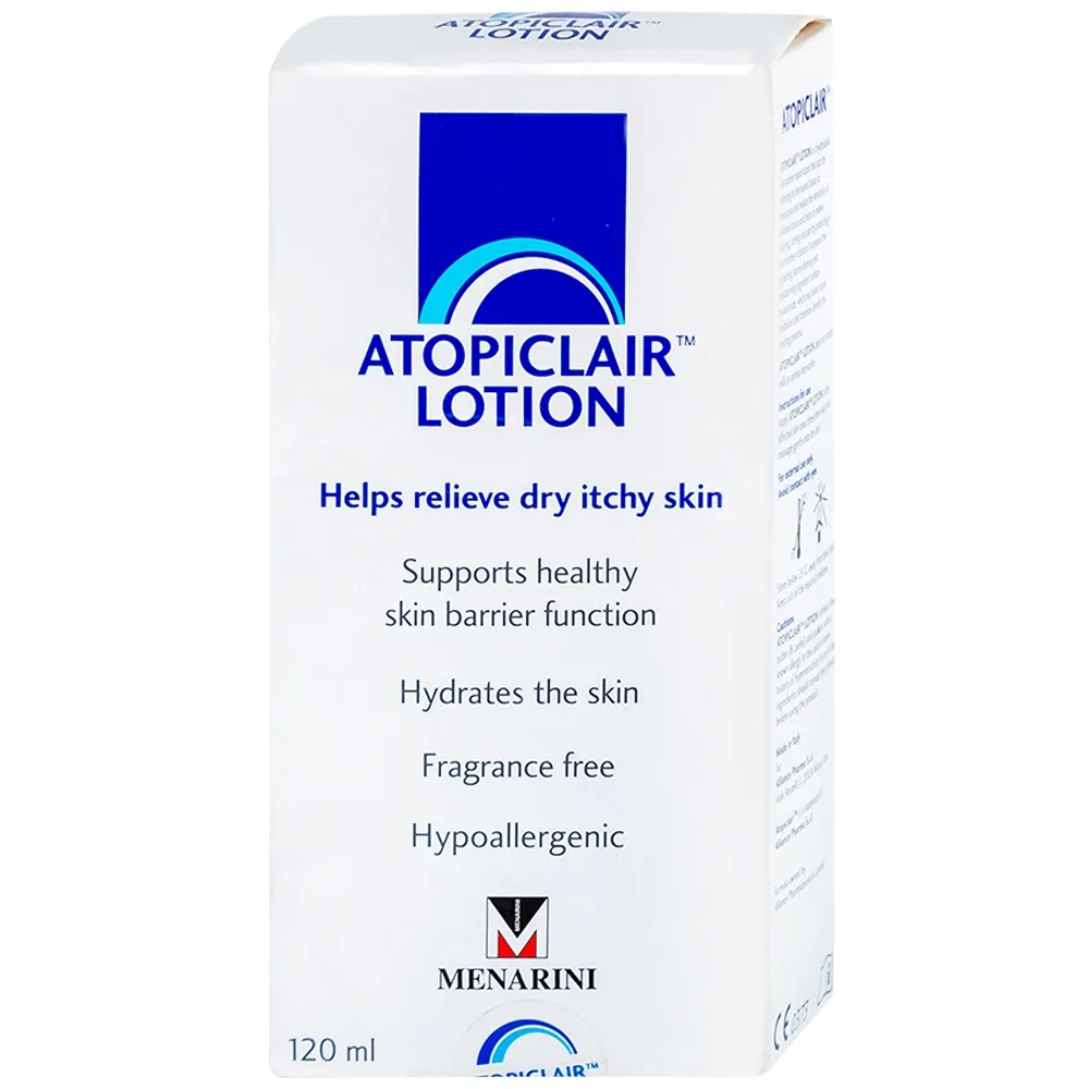 Hình ảnh Sữa dưỡng ẩm Atopiclair Lotion Menarini giảm ngứa, rát, đau do viêm da cơ địa, viêm da tiếp xúc (120ml)