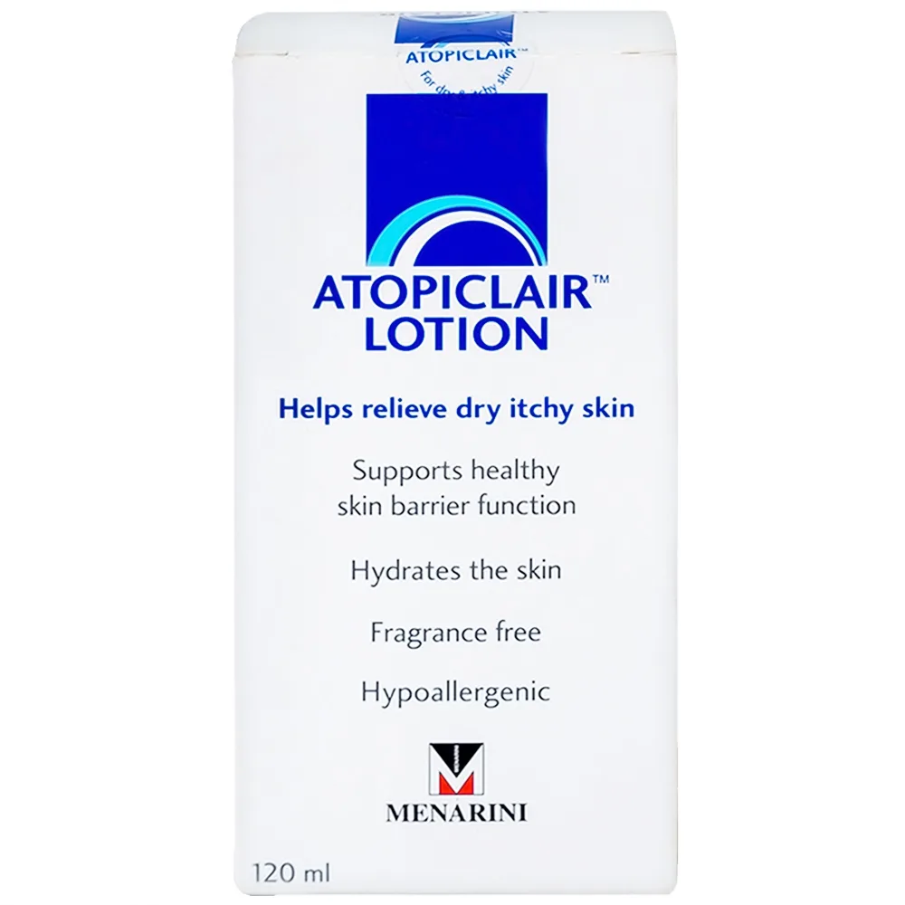 Hình ảnh Sữa dưỡng ẩm Atopiclair Lotion Menarini giảm ngứa, rát, đau do viêm da cơ địa, viêm da tiếp xúc (120ml)