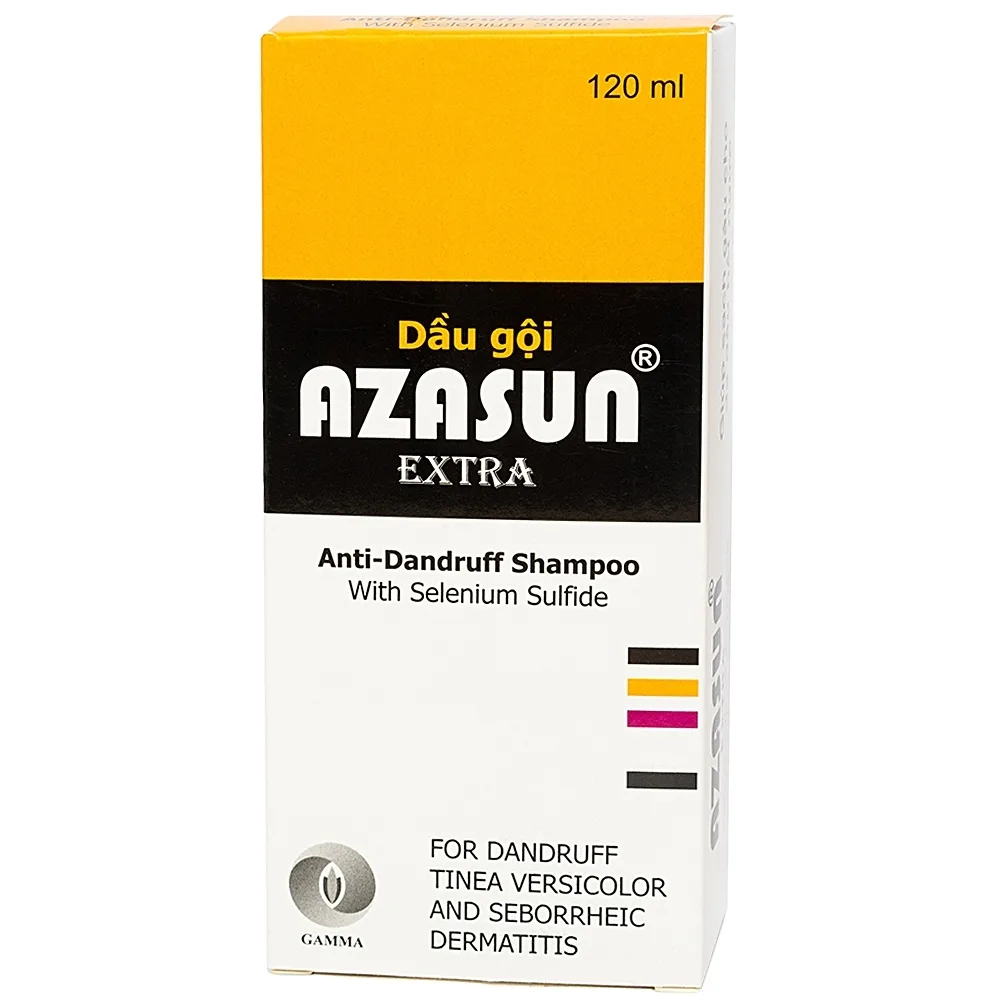 Hình ảnh Dầu gội Azasun Extra Gamma sạch gàu cho da đầu hết ngứa (120ml)