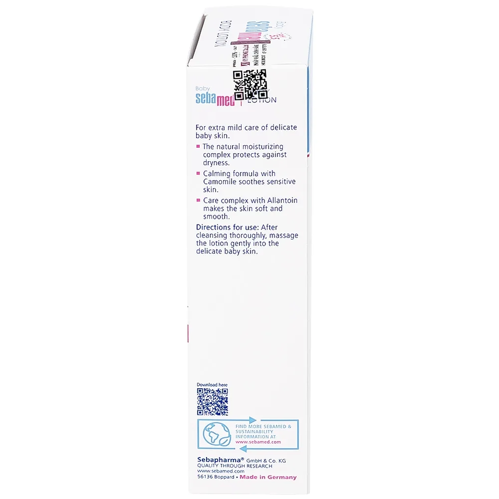Hình ảnh Sữa dưỡng ẩm toàn thân cho bé Baby Sebamed Body Lotion ph 5.5 giúp da không bị khô ráp, dưỡng ẩm toàn thân (200ml)