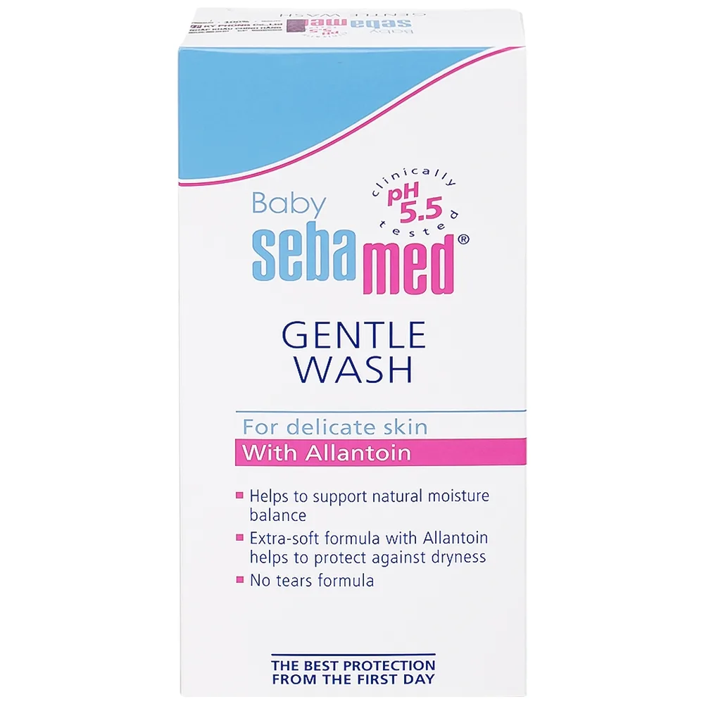 Hình ảnh Sữa tắm gội dịu nhẹ toàn thân Baby Sebamed Gentle Wash pH5.5 giúp làm sạch bụi bẩn bám trên da bé (200ml)