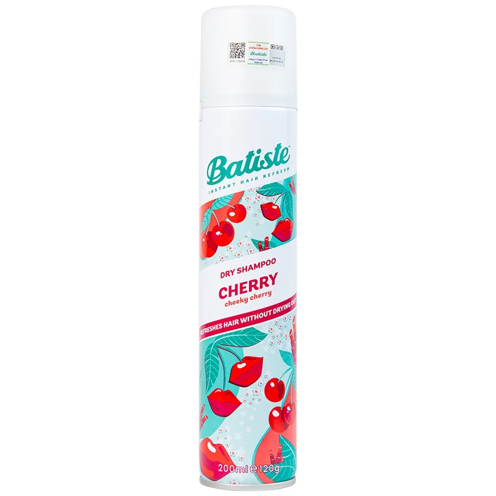 Hình ảnh Dầu gội khô Batiste hương anh đào Dry Shampoo Fruity And Cheeky Cherry (200ml)