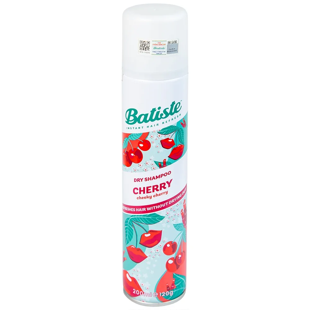 Hình ảnh Dầu gội khô Batiste hương anh đào Dry Shampoo Fruity And Cheeky Cherry (200ml)