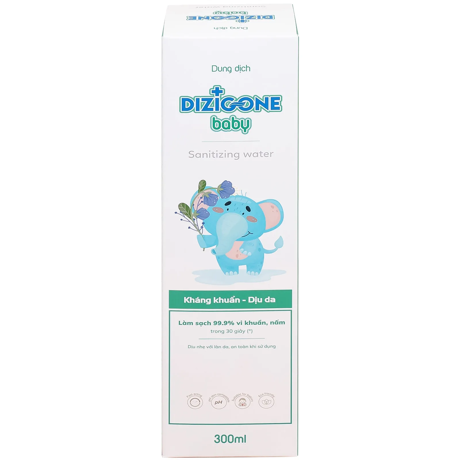 Hình ảnh Dung dịch Dizigone Baby Sanitizing Water Terrapharm giúp làm sạch, kháng khuẩn, làm dịu da (300ml)