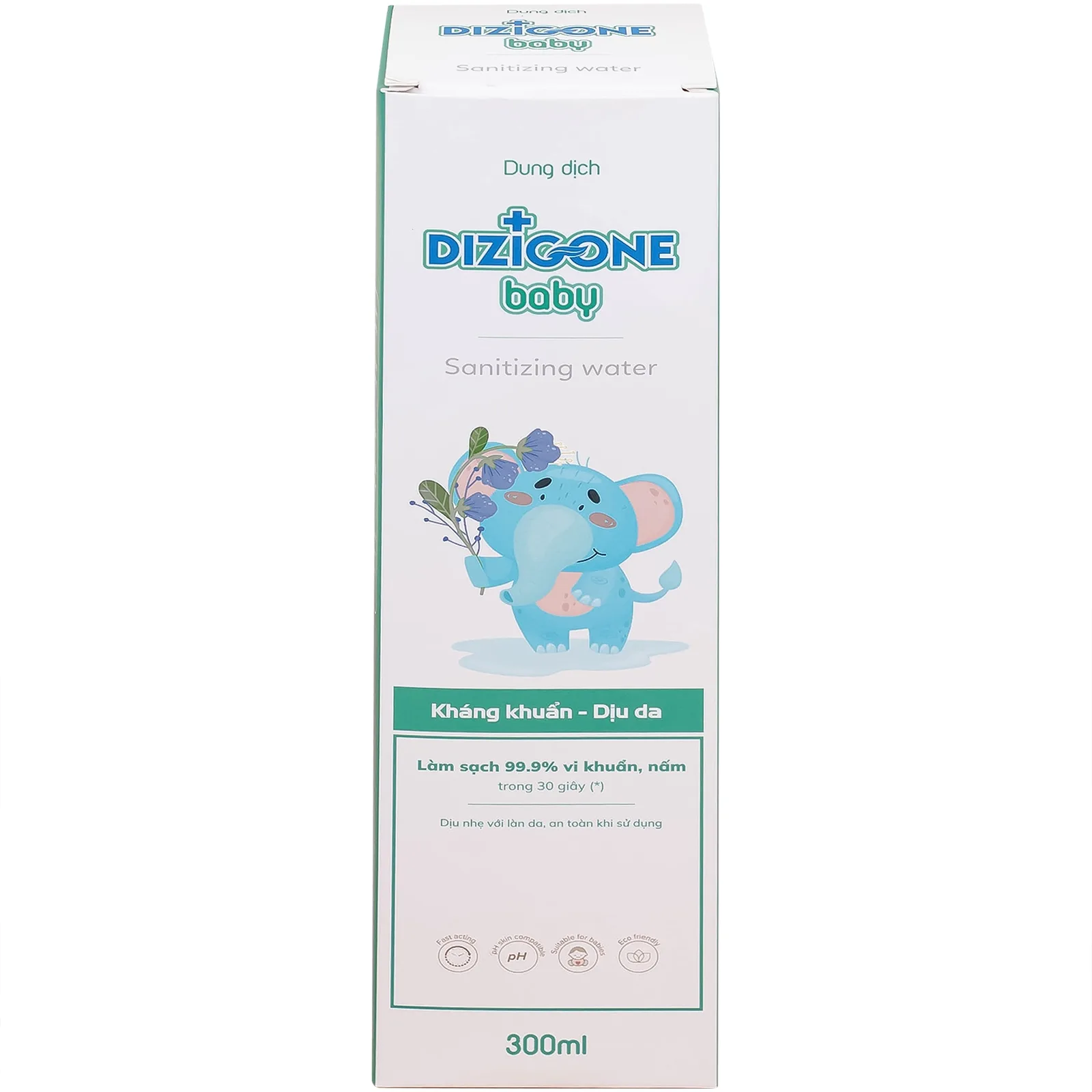 Hình ảnh Dung dịch Dizigone Baby Sanitizing Water Terrapharm giúp làm sạch, kháng khuẩn, làm dịu da (300ml)