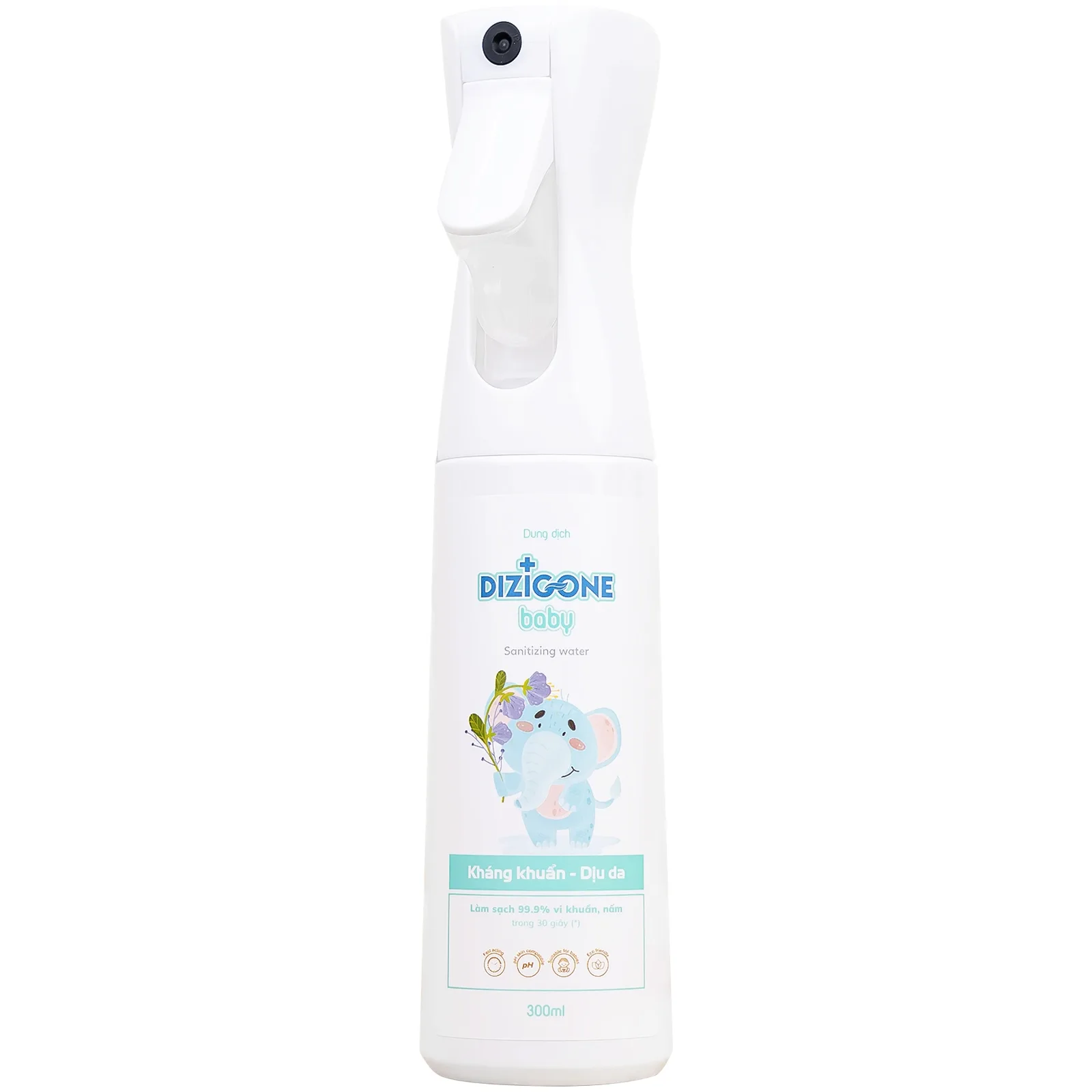 Hình ảnh Dung dịch Dizigone Baby Sanitizing Water Terrapharm giúp làm sạch, kháng khuẩn, làm dịu da (300ml)