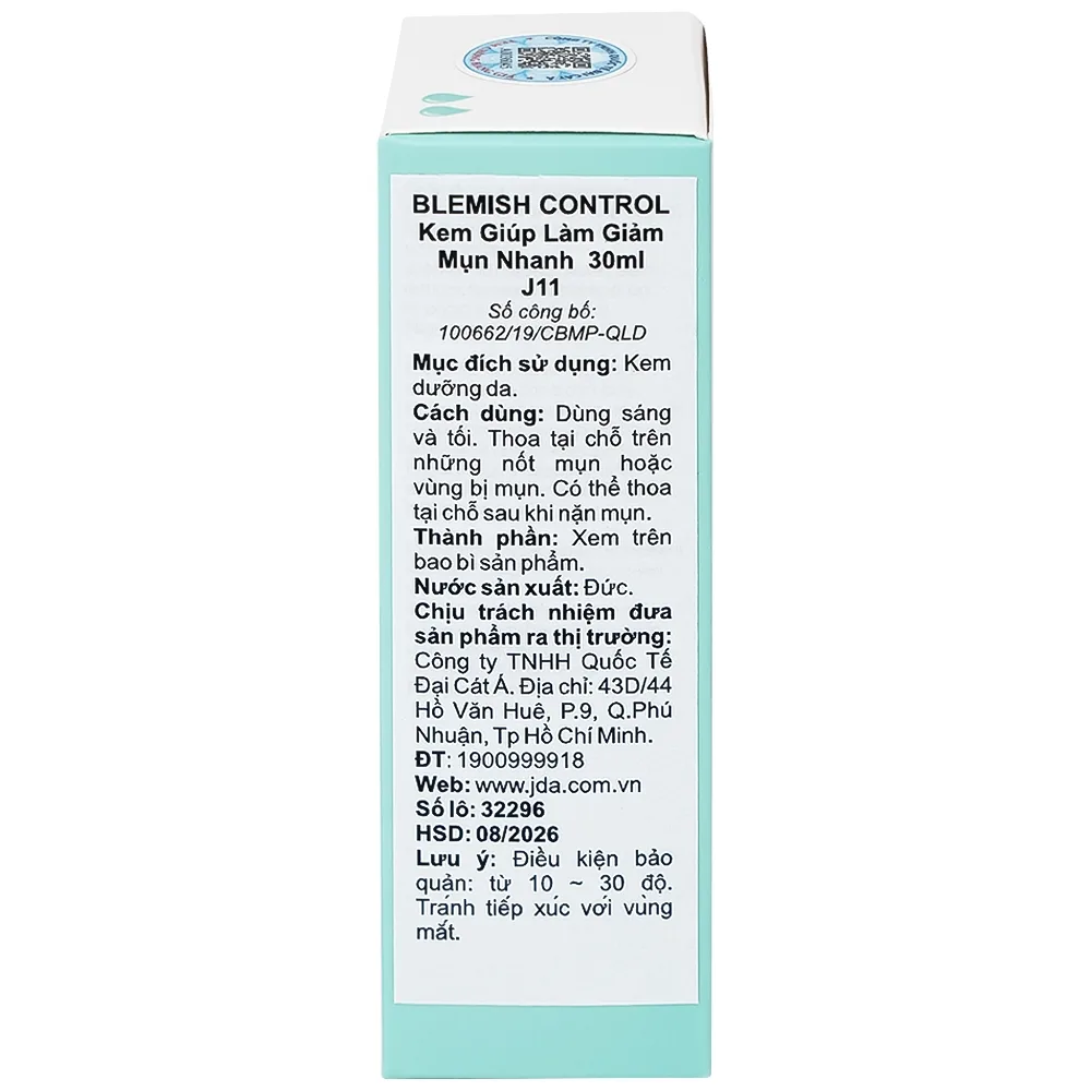 Hình ảnh Kem Blemish Control Jean D’Arce giúp làm giảm mụn nhanh (30ml)