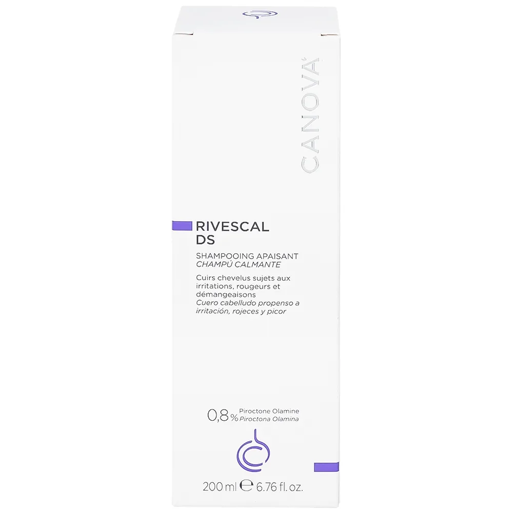 Hình ảnh Dầu gội Canova Rivescal DS Soothing Shampoo Biomedico làm dịu da, ngăn ngừa tiết bã nhờn (200ml)