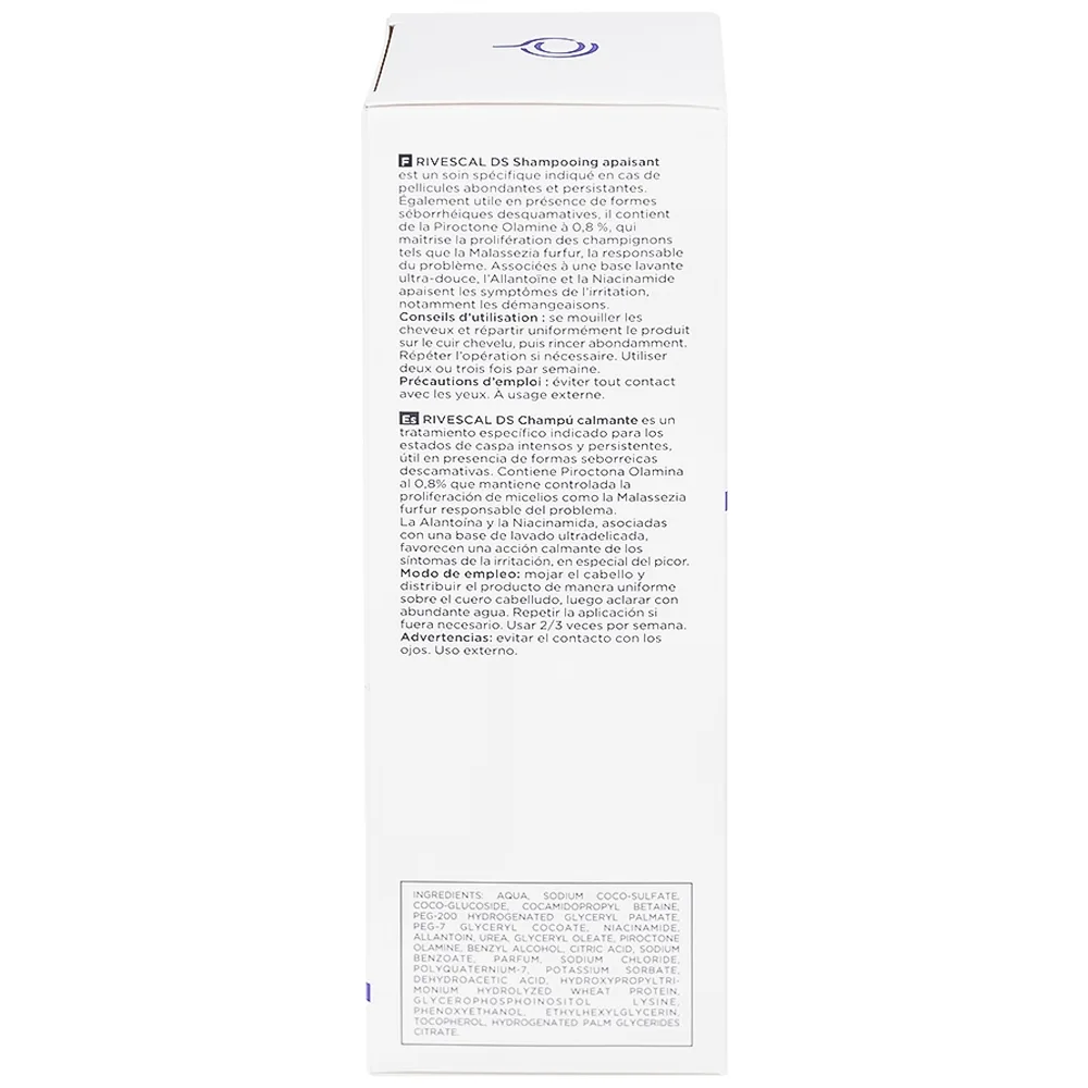 Hình ảnh Dầu gội Canova Rivescal DS Soothing Shampoo Biomedico làm dịu da, ngăn ngừa tiết bã nhờn (200ml)