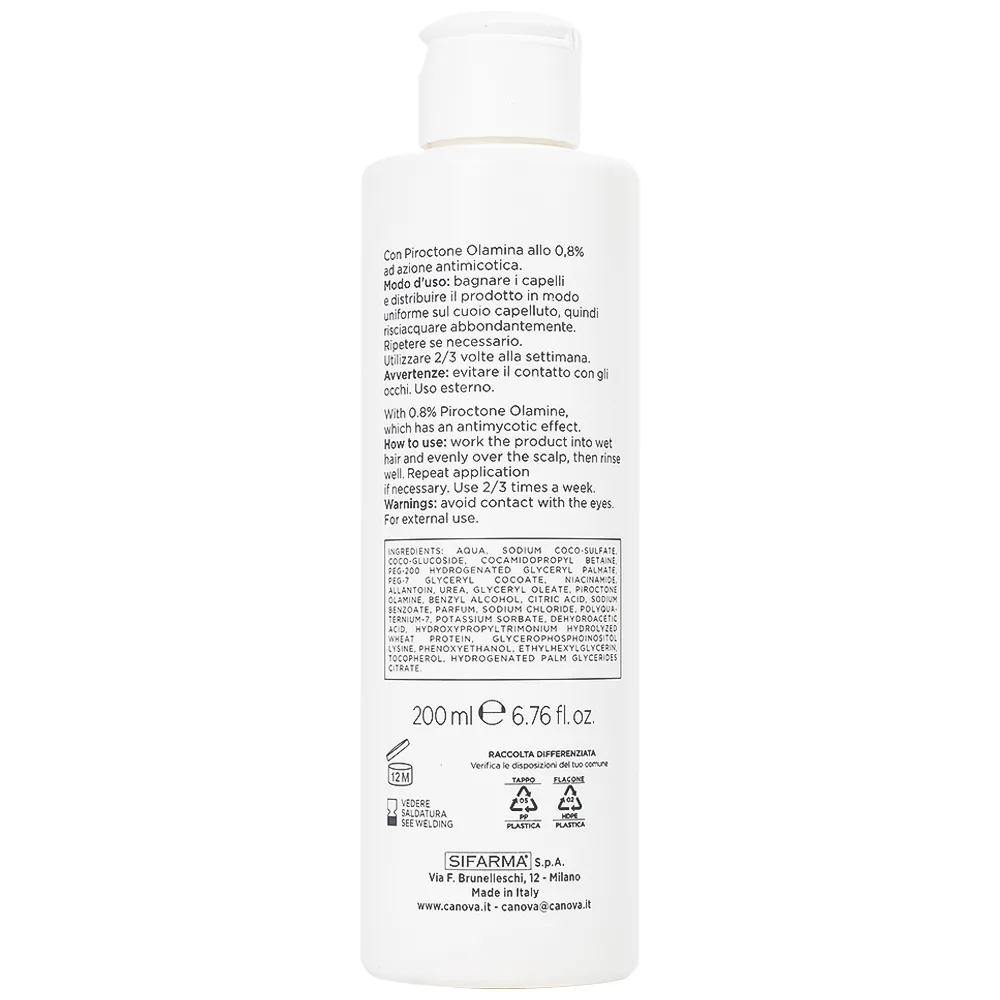Hình ảnh Dầu gội Canova Rivescal DS Soothing Shampoo Biomedico làm dịu da, ngăn ngừa tiết bã nhờn (200ml)