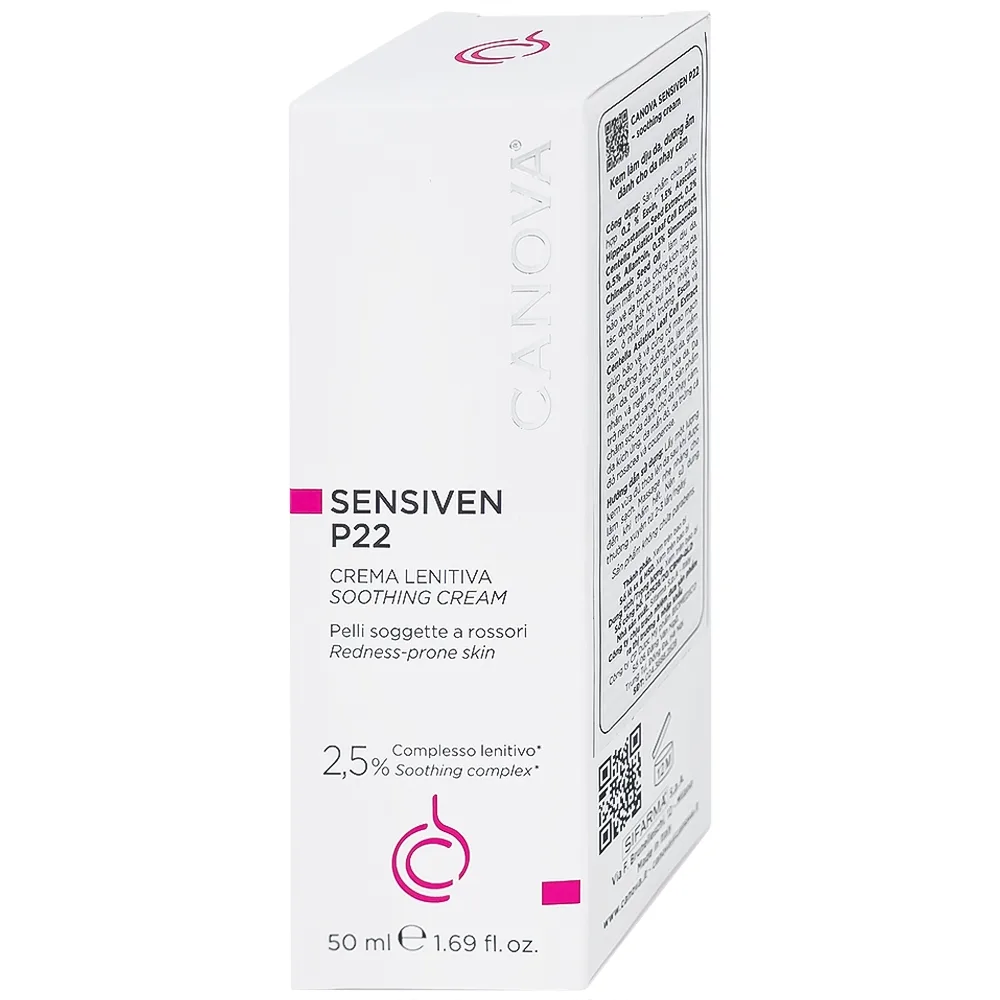 Hình ảnh Kem Canova Sensive P22 Sifarma làm dịu da, dưỡng ẩm cho da nhạy cảm (50ml)
