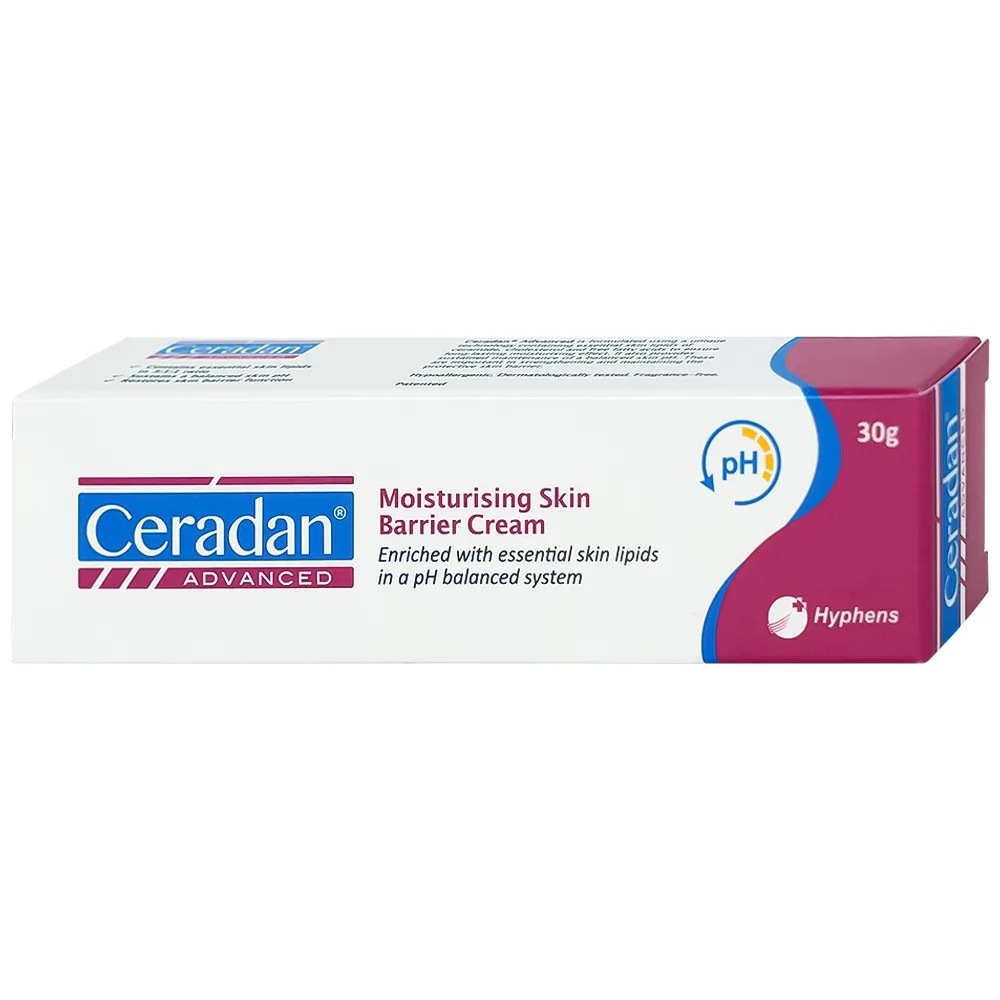 Hình ảnh Kem bôi da Ceradan Advanced Moisturising Skin Barrier Cream 30g dưỡng ẩm và giúp phục hồi da khô
