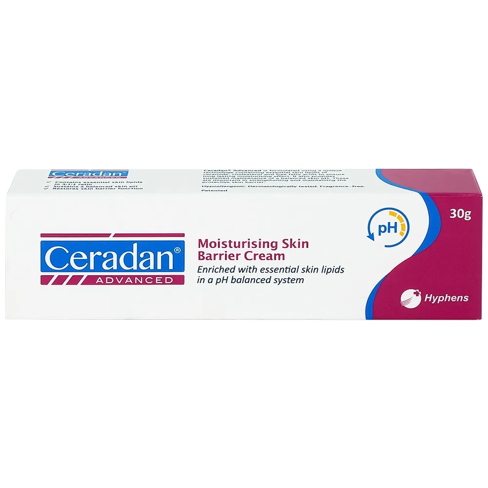 Hình ảnh Kem bôi da Ceradan Advanced Moisturising Skin Barrier Cream 30g dưỡng ẩm và giúp phục hồi da khô