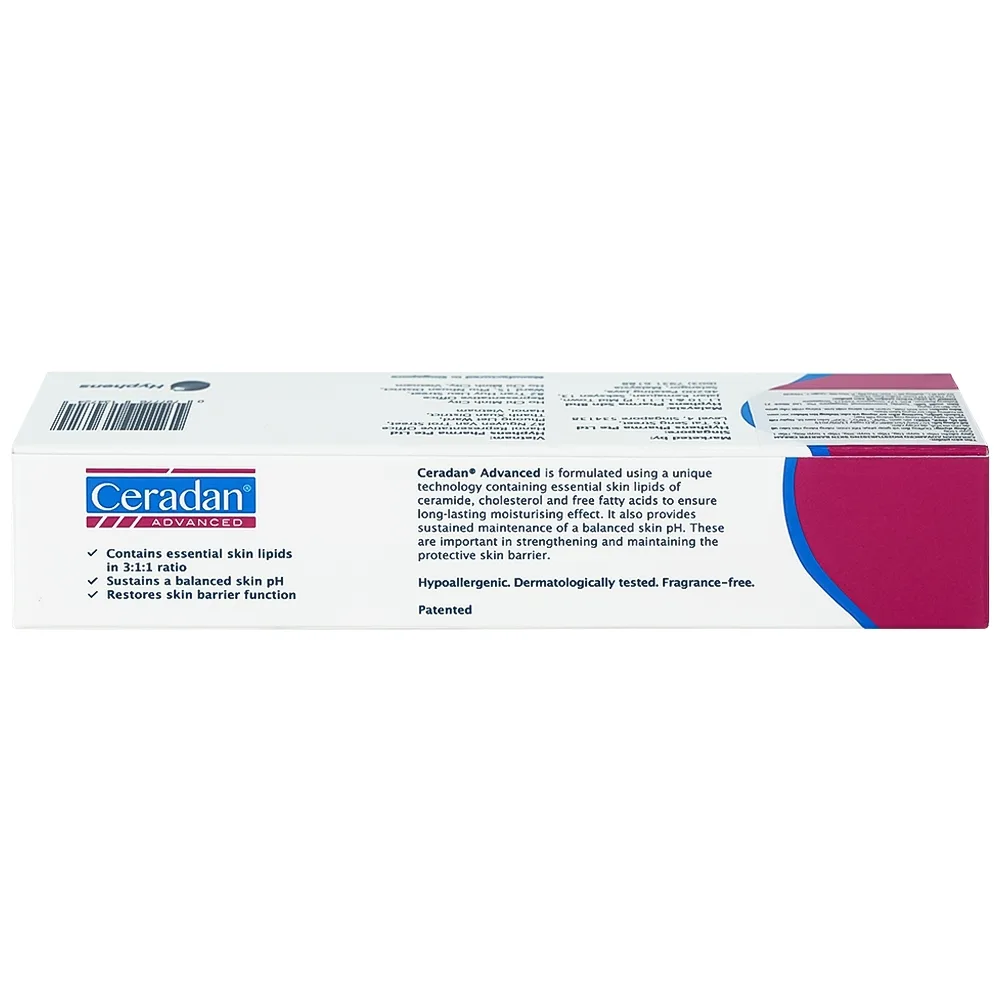 Hình ảnh Kem bôi da Ceradan Advanced Moisturising Skin Barrier Cream 30g dưỡng ẩm và giúp phục hồi da khô