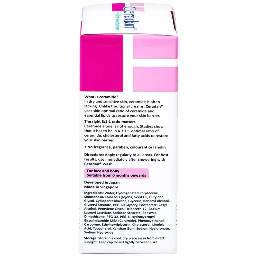 Hình ảnh Kem dưỡng ẩm Ceradan Ceramide Hydra Moisturiser dành cho da khô và nhạy cảm (30g)