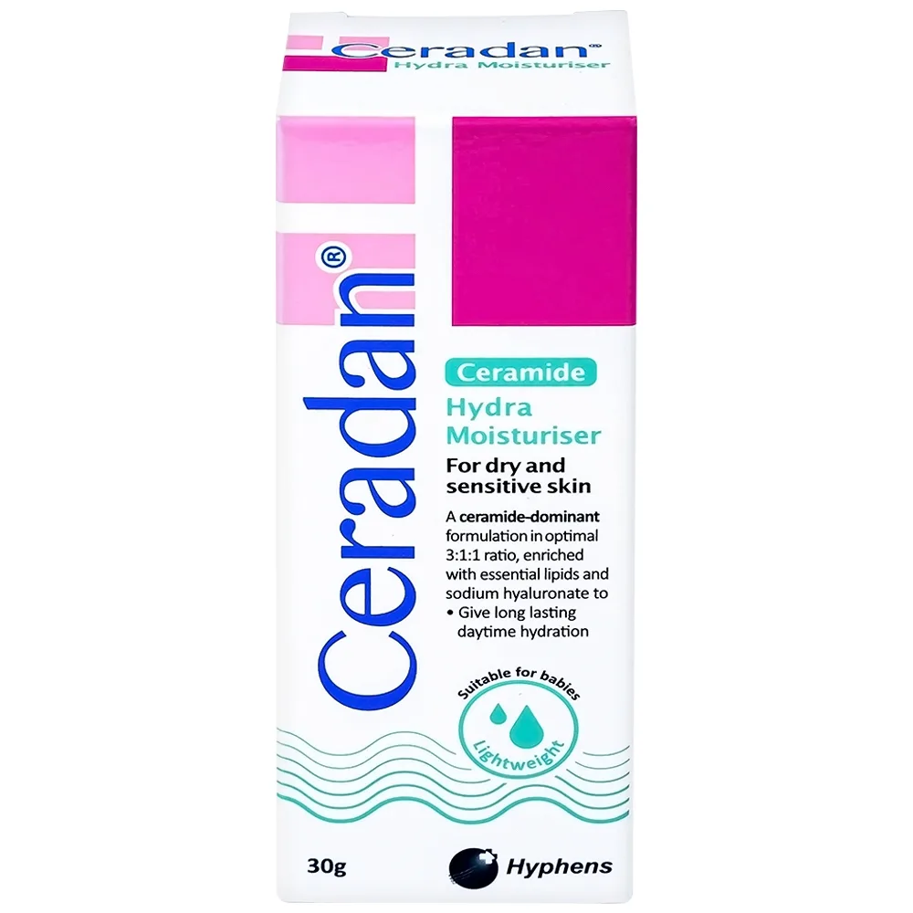 Hình ảnh Kem dưỡng ẩm Ceradan Ceramide Hydra Moisturiser dành cho da khô và nhạy cảm (30g)