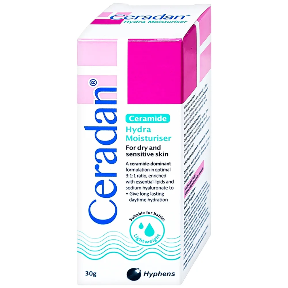 Hình ảnh Kem dưỡng ẩm Ceradan Ceramide Hydra Moisturiser dành cho da khô và nhạy cảm (30g)