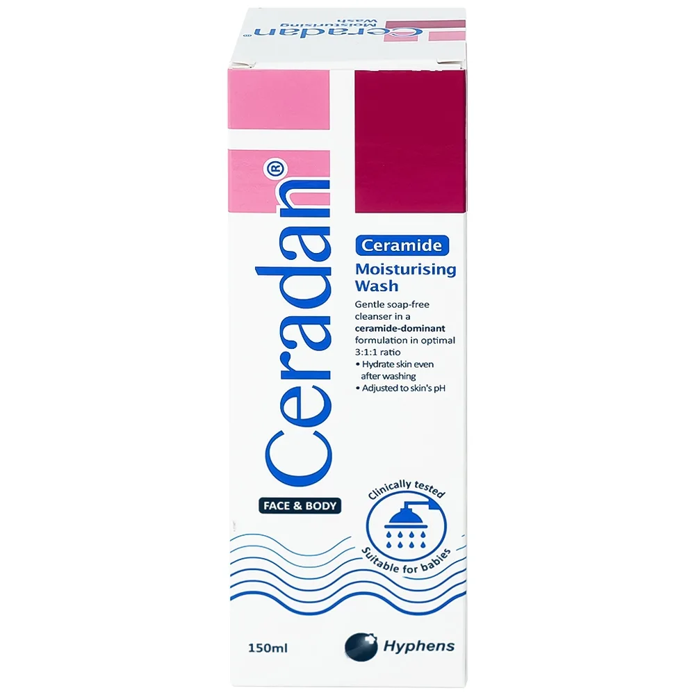 Hình ảnh Sữa tắm dưỡng ẩm Ceradan Ceramide Moisturing Wash Face And Body dành cho mặt và toàn thân (150ml)