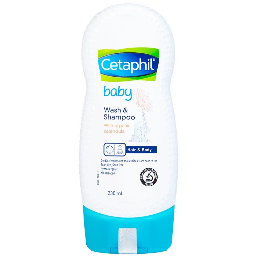 Hình ảnh Sữa tắm gội trẻ em tinh chất hoa cúc Cetaphil Baby Wash And Shampoo With Organic Calendula (230ml)