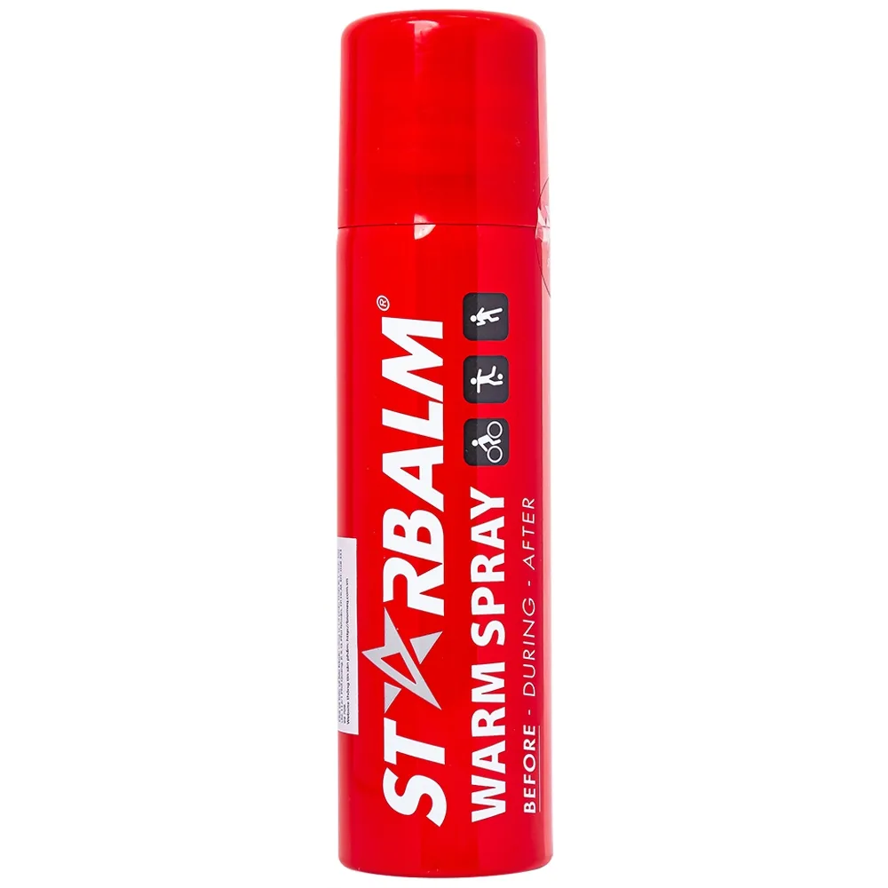 Hình ảnh Chai xịt nóng Starbalm Warm Spray phòng tránh chấn thương cho người có tiền sử bong gân, chuột rút (150ml)