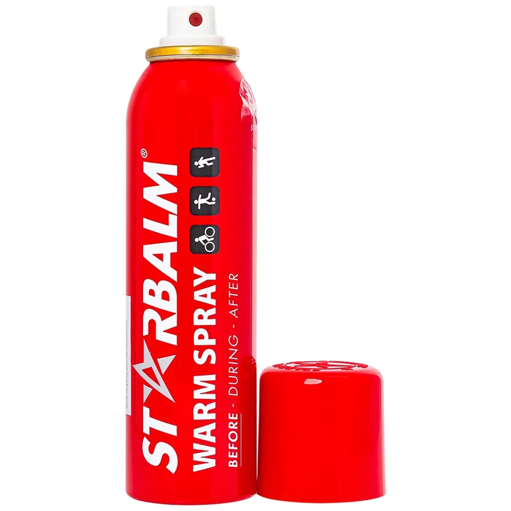 Hình ảnh Chai xịt nóng Starbalm Warm Spray phòng tránh chấn thương cho người có tiền sử bong gân, chuột rút (150ml)