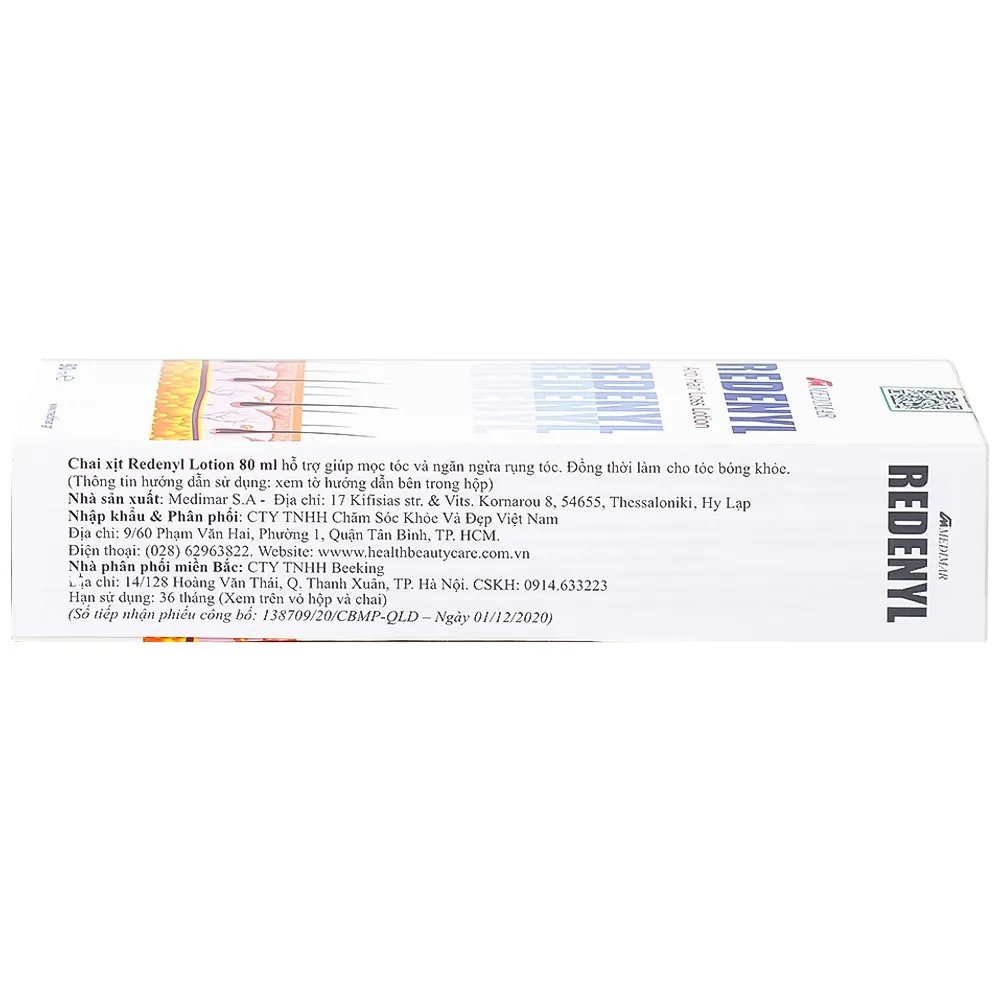 Hình ảnh Chai xịt Redenyl Lotion hỗ trợ giúp mọc tóc và ngăn ngừa rụng tóc (80ml)