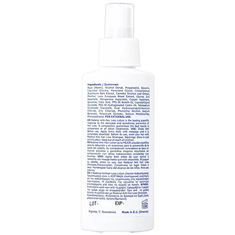 Hình ảnh Chai xịt Redenyl Lotion hỗ trợ giúp mọc tóc và ngăn ngừa rụng tóc (80ml)