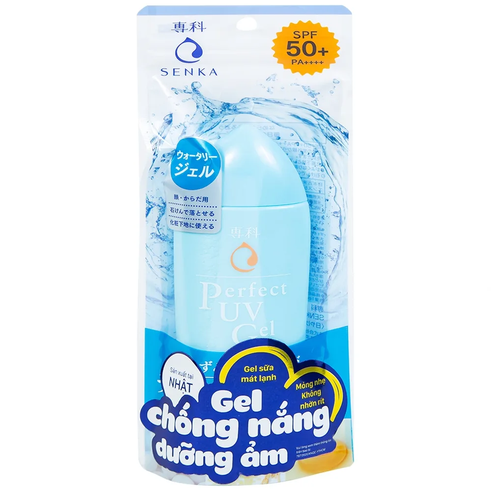 Hình ảnh Gel sữa chống nắng Senka Perfect UV Gel N SPF 50+ PA++++ dành cho mặt và toàn thân (80ml)