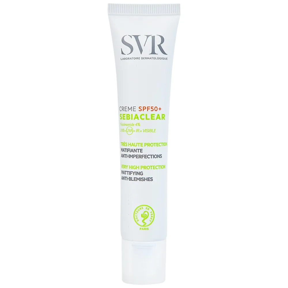Hình ảnh Kem chống nắng SVR Sebiaclear Creme SPF50+ dưỡng da dùng cho da hỗn hợp, da dầu và da nhạy cảm (40ml)