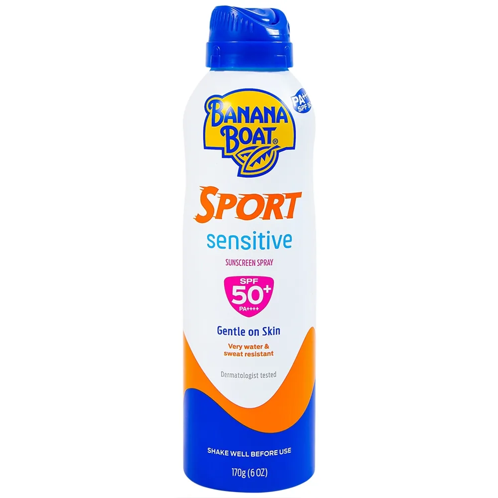 Hình ảnh Xịt chống nắng thể thao Banana Boat Sport Sensitive Sunscreen Spray SPF50+ PA++++ (170g)