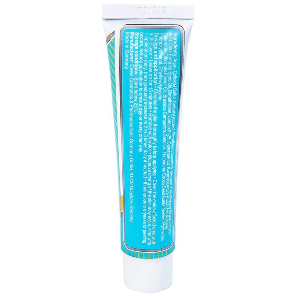 Hình ảnh Kem mụn Sulfur 10% Ointment Cospharm ngăn ngừa mụn và chăm sóc da mặt (30g)