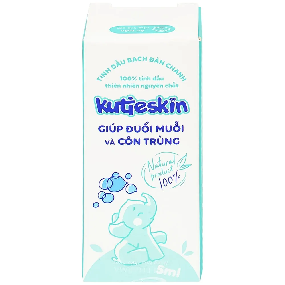 Hình ảnh Tinh dầu bạch đàn chanh Kutieskin giúp đuổi muỗi và côn trùng, dịu vết sưng tấy, làm dịu da (5ml)