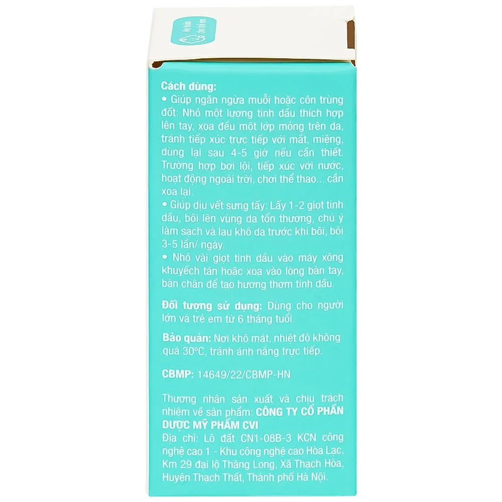 Hình ảnh Tinh dầu bạch đàn chanh Kutieskin giúp đuổi muỗi và côn trùng, dịu vết sưng tấy, làm dịu da (5ml)