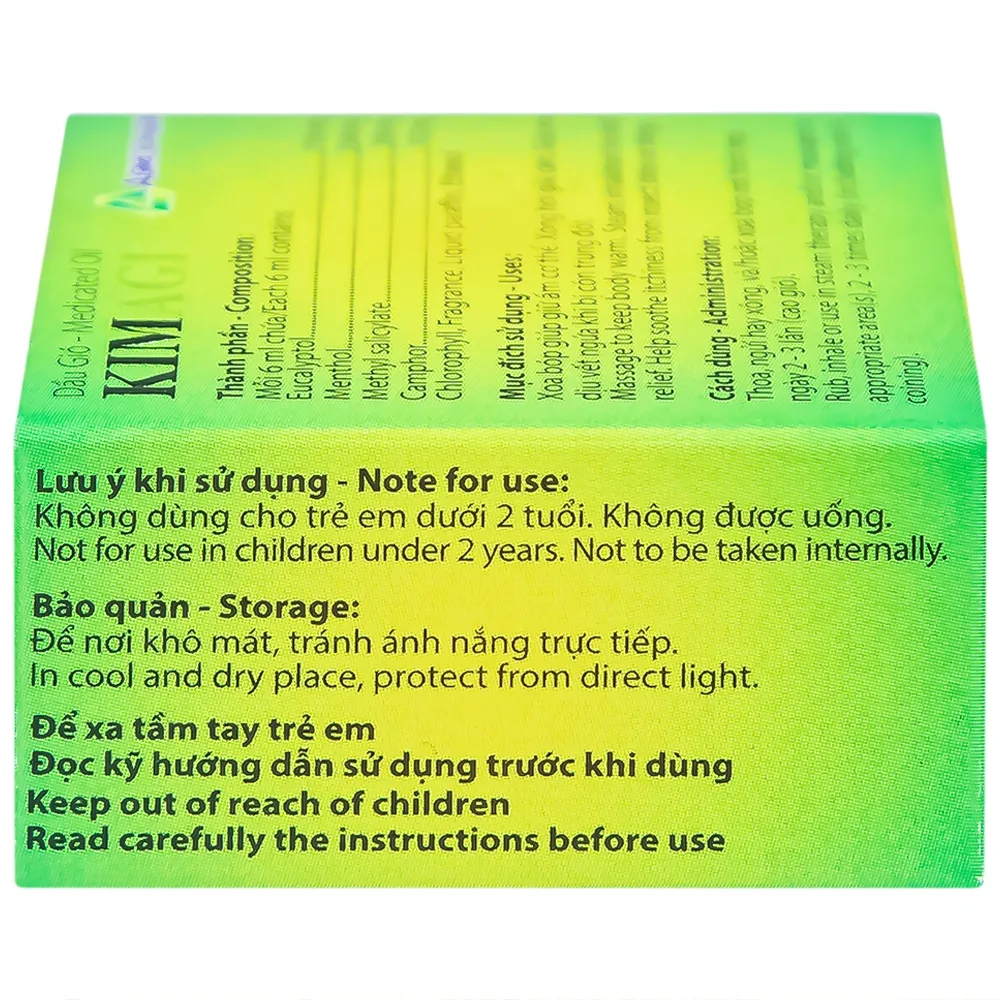 Hình ảnh Dầu gió Kimagi Agimexpharm giữ ấm cơ thể, xông hơi giải cảm (10 chai x 6ml)