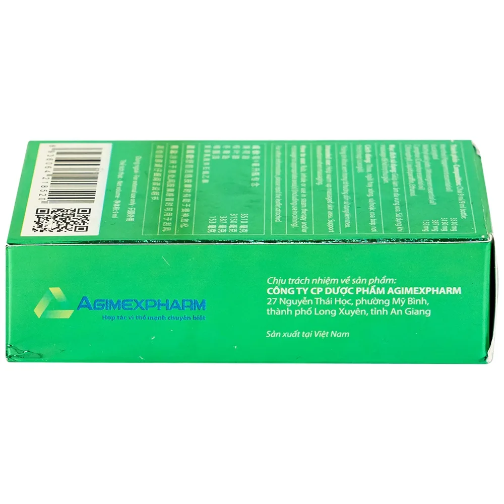 Hình ảnh Dầu gió lăn Kimagi New Agimexpharm làm ấm da vùng xoa, sử dụng khi massage hỗ trợ thư giãn (9ml)