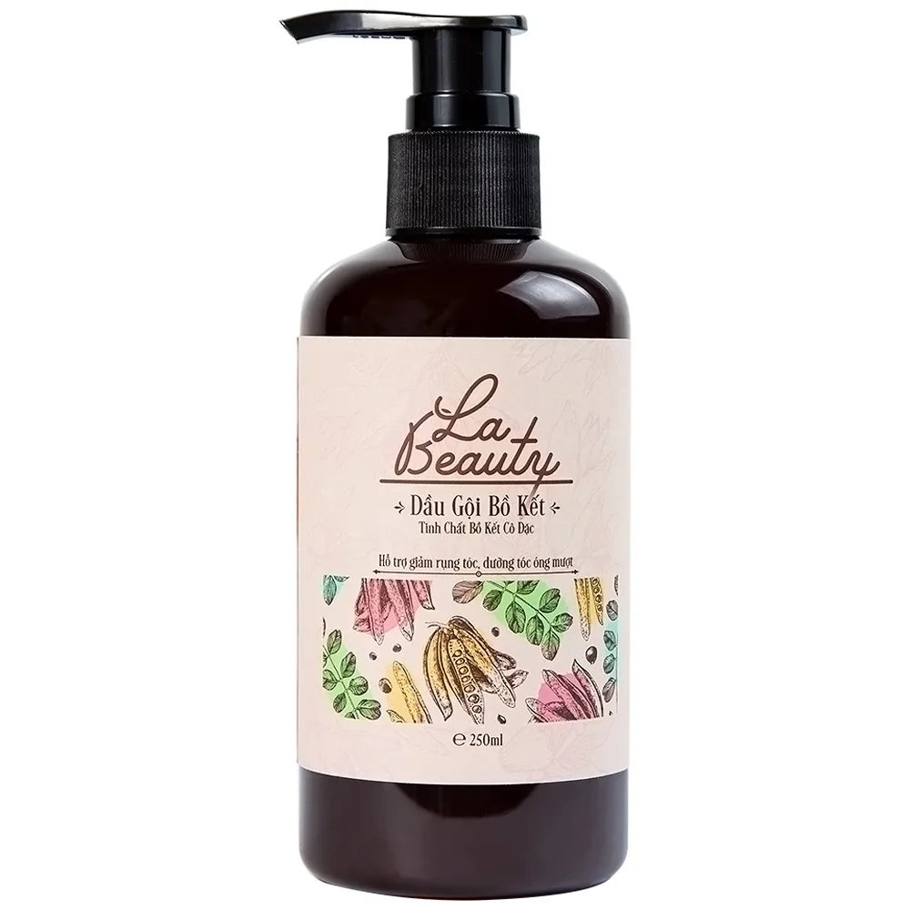 Hình ảnh Dầu gội bồ kết La Beauty loại bỏ dầu nhờn, ngăn nấm, gàu, phục hồi hư tổn, giảm gãy rụng (250ml)