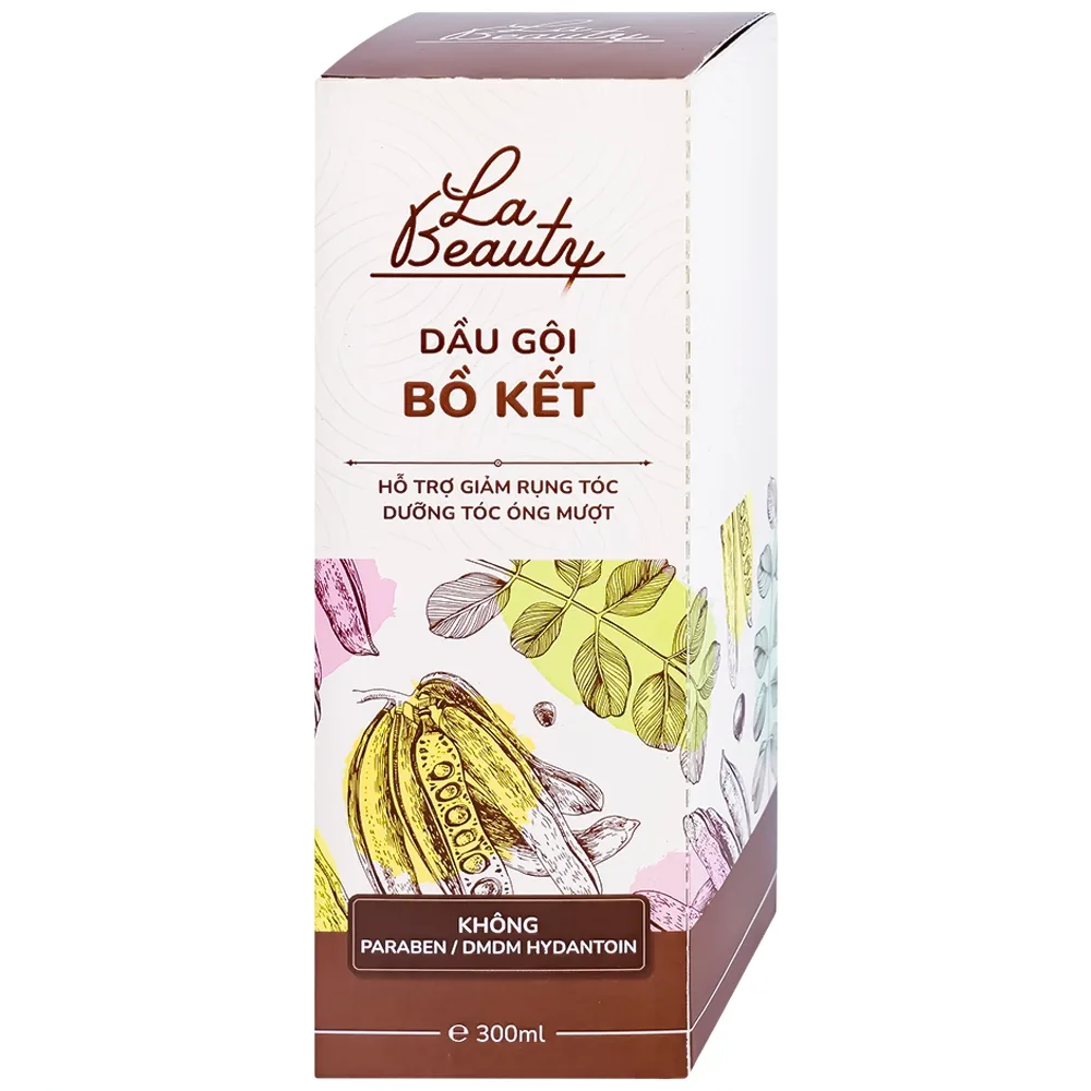 Hình ảnh Dầu gội bồ kết La Beauty hỗ trợ giảm rụng tóc, dưỡng tóc óng mượt (300ml)