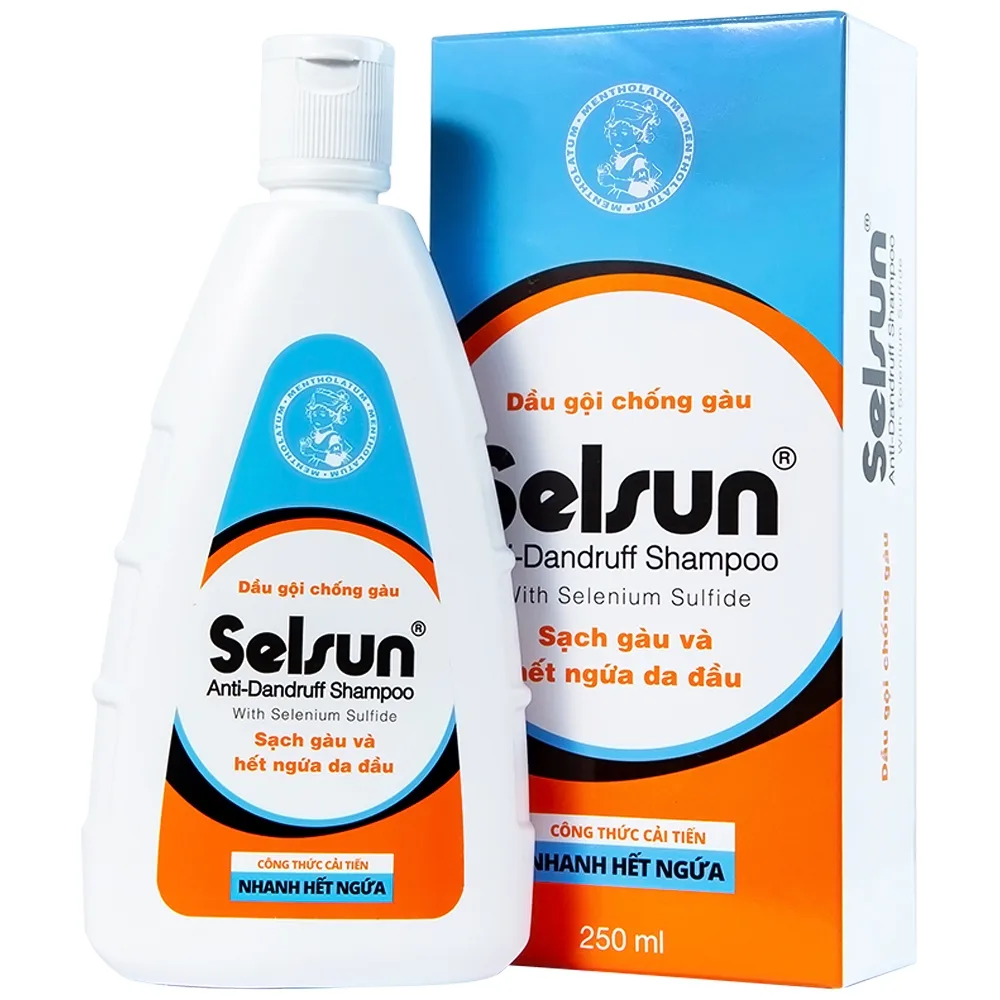 Hình ảnh Dầu gội chống gàu Selsun Anti-Dandruff Shampoo Rohto sạch gàu và hết ngứa da đầu (250ml)