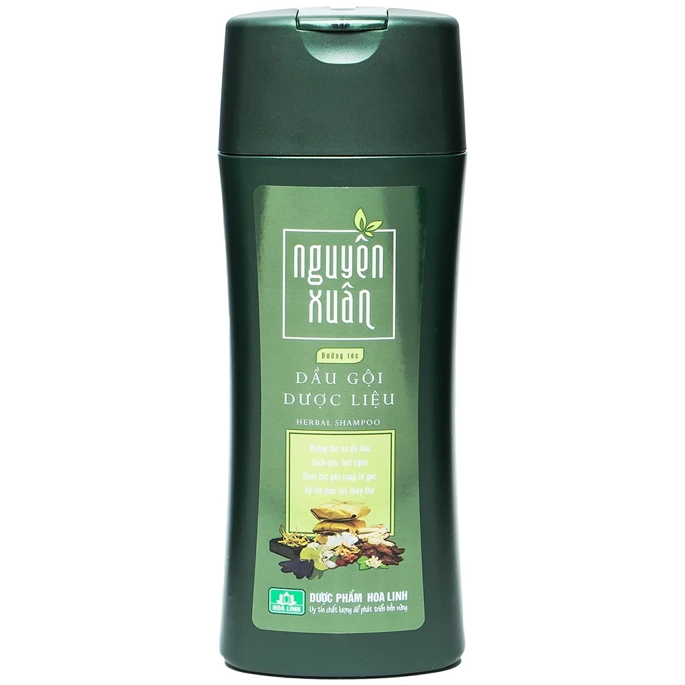 Hình ảnh Dầu gội dược liệu Nguyên Xuân Xanh Lá dưỡng tóc và da đầu, sạch gàu, hết ngứa, giảm tóc gãy rụng (200ml)