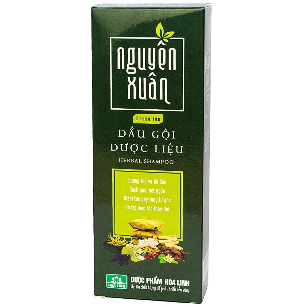 Hình ảnh Dầu gội dược liệu Nguyên Xuân Xanh Lá dưỡng tóc và da đầu, sạch gàu, hết ngứa, giảm tóc gãy rụng (200ml)