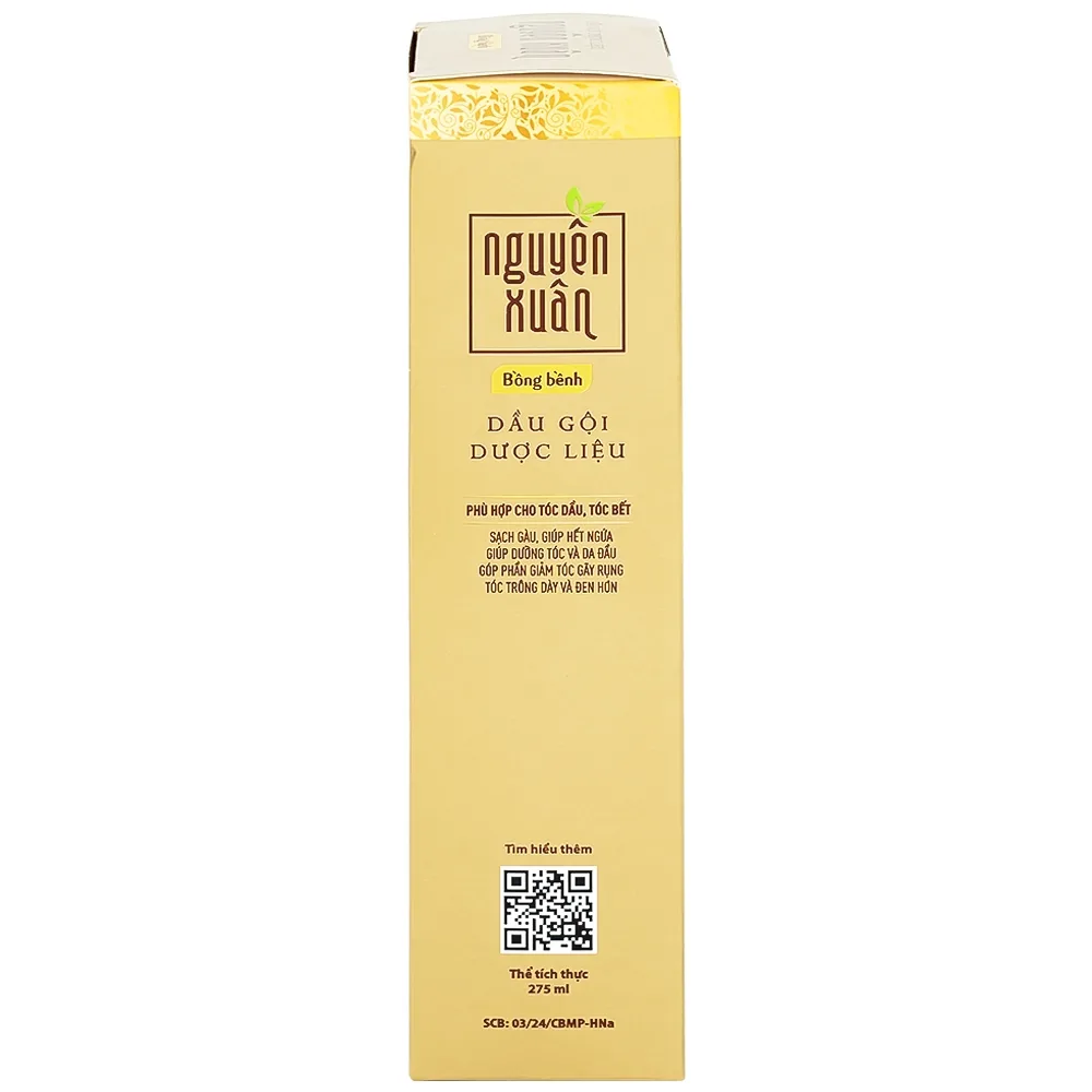 Hình ảnh Dầu gội Dược liệu Nguyên Xuân Vàng Hoa Linh 275ml giảm gãy rụng, tóc khô và xơ 