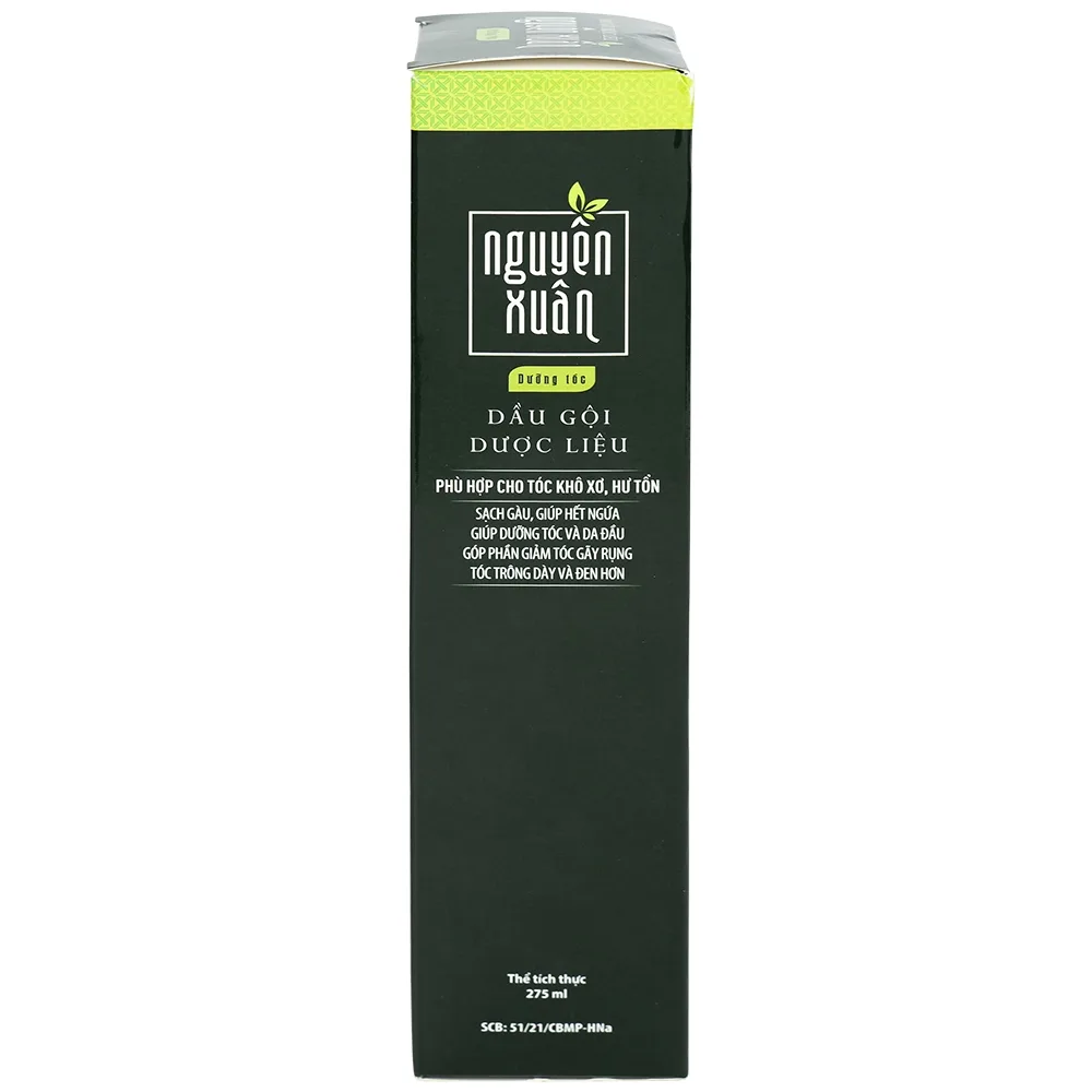 Hình ảnh Dầu gội Dược liệu Nguyên Xuân xanh lá 275ml dưỡng tóc và da đầu, giảm gãy rụng 