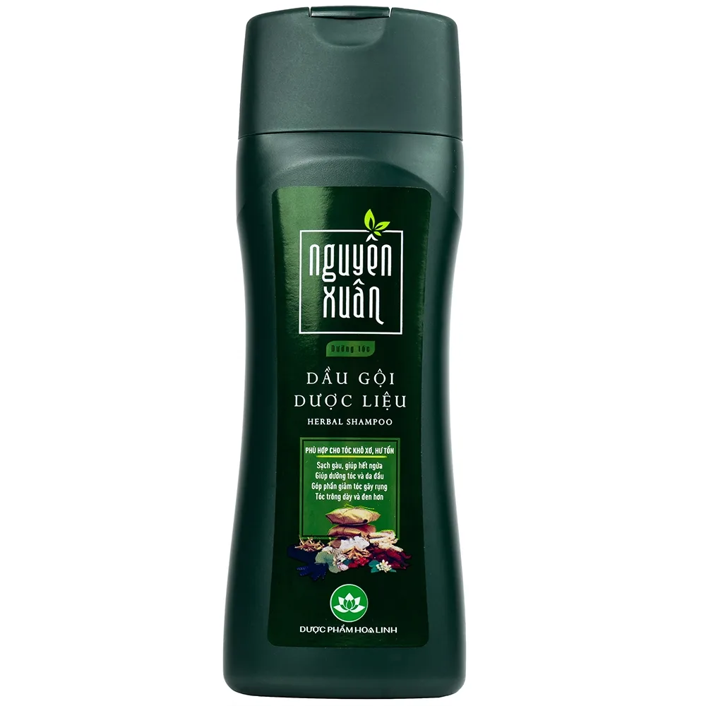 Hình ảnh Dầu gội Dược liệu Nguyên Xuân xanh lá 275ml dưỡng tóc và da đầu, giảm gãy rụng 