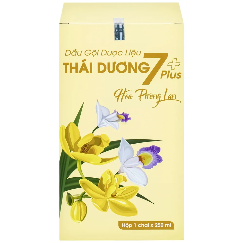 Hình ảnh Dầu gội dược liệu Thái Dương 7 Plus Gold Sao Thái Dương sạch gàu, giảm ngứa và rụng tóc (250ml)