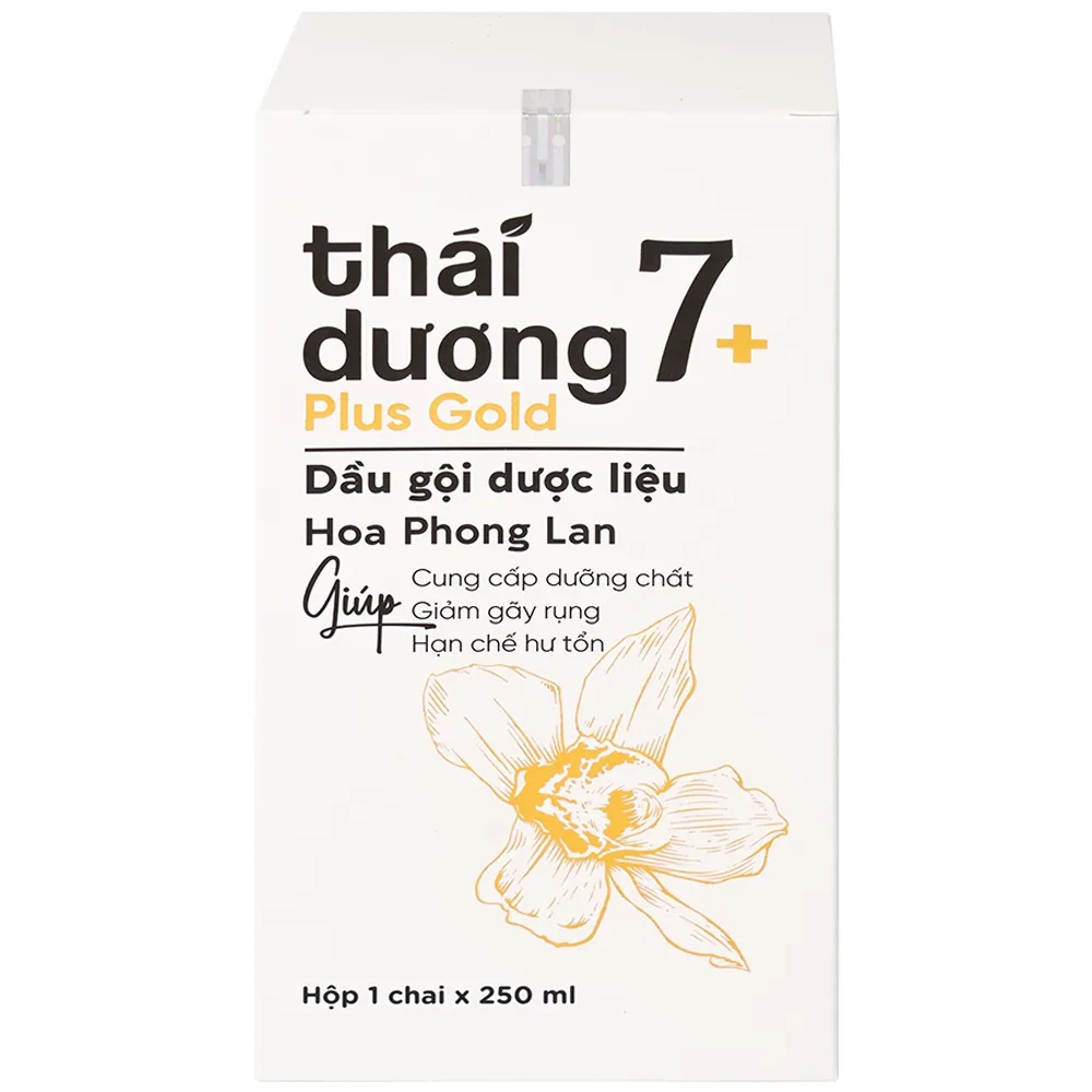 Hình ảnh Dầu gội dược liệu Thái Dương 7 Plus Gold Sao Thái Dương sạch gàu, giảm ngứa và rụng tóc (250ml)