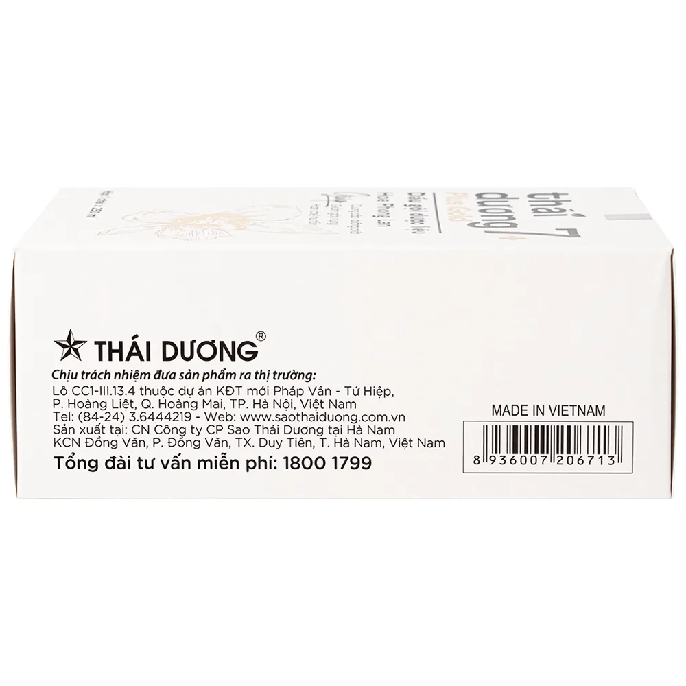 Hình ảnh Dầu gội dược liệu Thái Dương 7 Plus Gold Sao Thái Dương sạch gàu, giảm ngứa và rụng tóc (250ml)