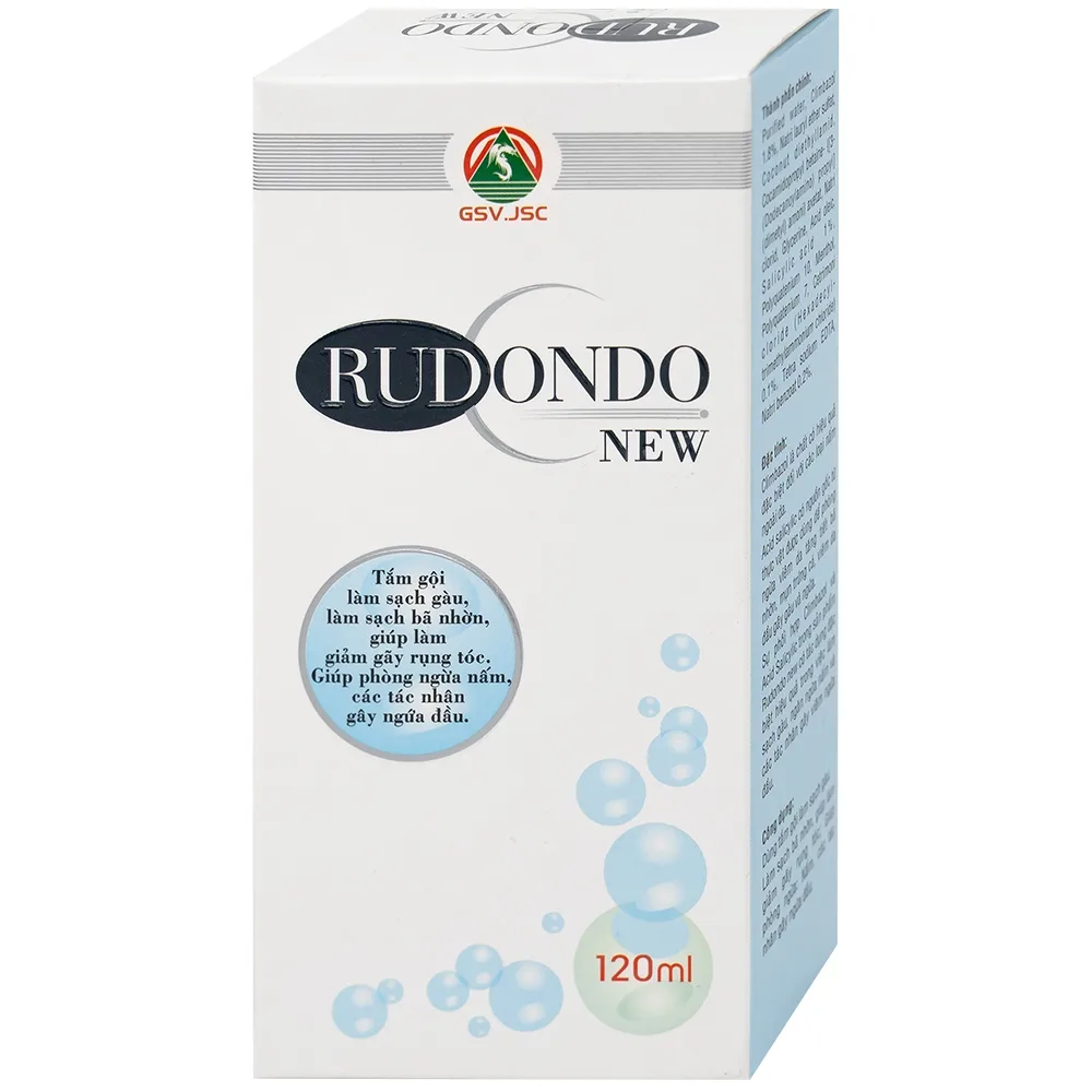 Hình ảnh Dầu gội Rudondo New Quang Xanh giúp sạch gầu, giảm nấm, dầu nhờn da dầu (120ml)