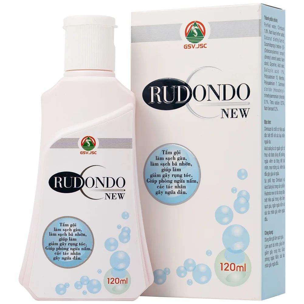Hình ảnh Dầu gội Rudondo New Quang Xanh giúp sạch gầu, giảm nấm, dầu nhờn da dầu (120ml)